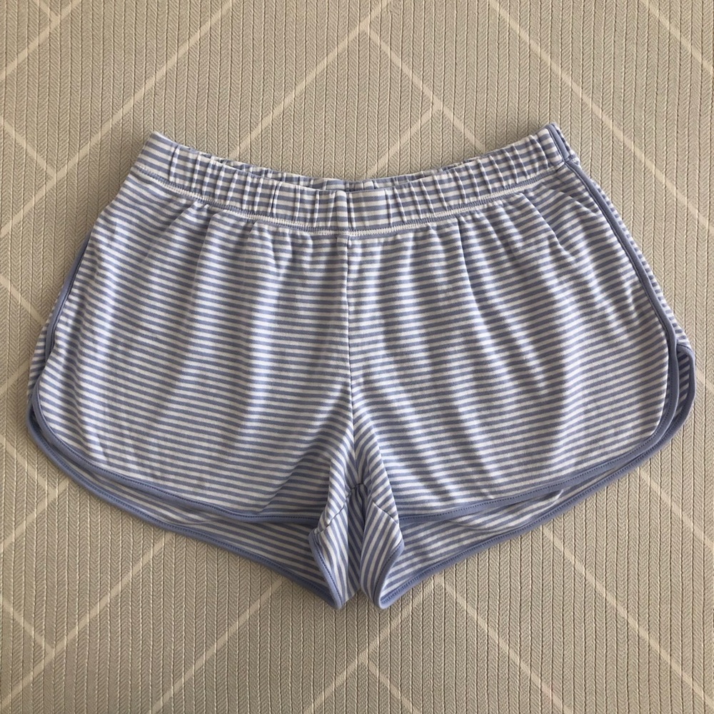 LAKE Blur Striped 100% Pima Cotton Lounge Shorts Women’s Size XS